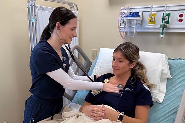 MCLA nursing students