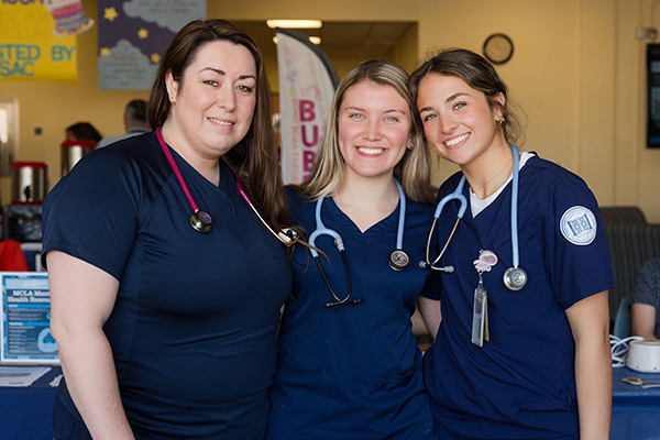 MCLA nursing students