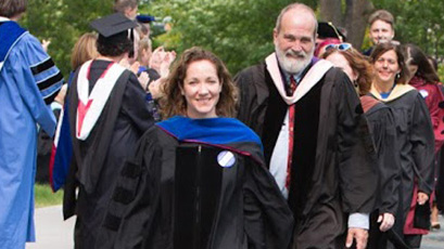 Faculty in the convocation procession