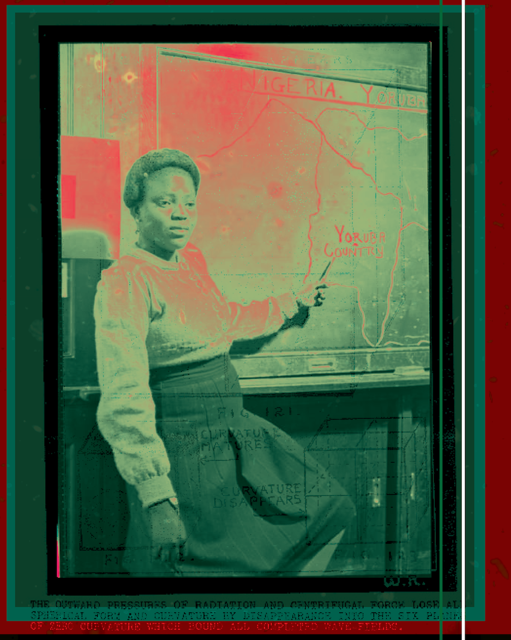 Miss E.A Adebonojo, a Nigerian Student Studying At University Of London Geography class at Marlborough Senior Girls SchoolIslesworth 1946